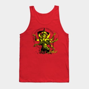 Kali Goddess Yellow Tank Top